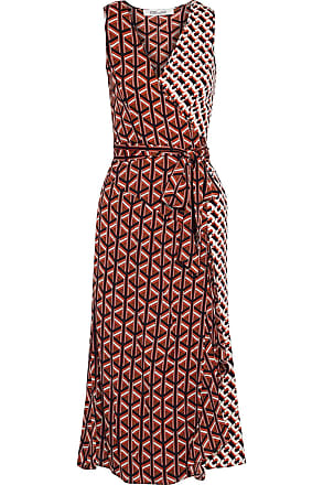 Diane Von Fürstenberg Diane Von Furstenberg Woman Moira Paneled Printed Stretch-silk Wrap Dress Multicolor Size XXS