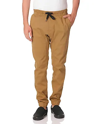 WT02 Mens Jogger Pants in Basic Solid Colors and Stretch Twill Fabric :  : Clothing, Shoes & Accessories