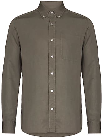 Tom Ford button-down long sleeve shirt - men - Lyocell - 44 - Green