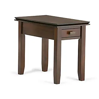 Simpli Home Hollander Solid Wood Contemporary 60 inch Wide Desk in Medium Saddle Brown