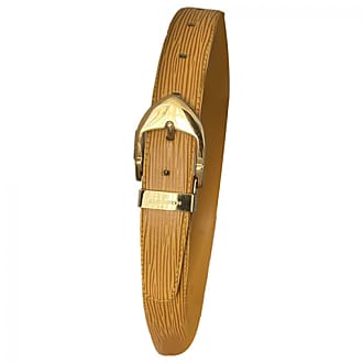 Ceinture initiales en cuir Louis Vuitton Marron taille 90 cm en