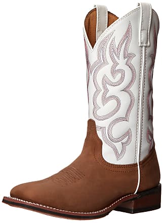 white and tan cowboy boots