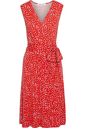 Diane Von Fürstenberg Diane Von Furstenberg Woman Jasmine Floral-print Stretch-jersey Wrap Dress Red Size XS