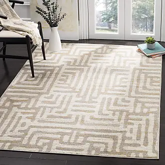 at Home Chevron Non-Slip Waterford Tufted Accent 3 x 5 Ivory Rug