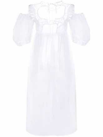 Cecilie Bahnsen Judy overlay glazed organza dress - women - Silk - XS/S - White