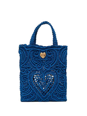Beatrice Medium Denim Tote in Blue - Dolce Gabbana