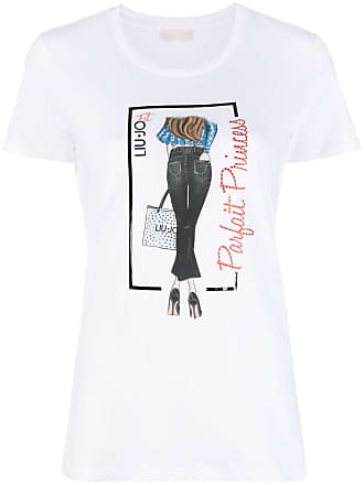 LIU JO rhinestone-embellished logo-print T-shirt - Farfetch