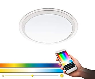 Farbe: Weiß Kunststoff EGLO LED Deckenleuchte Polasso 1 flammige Deckenlampe Material: Aluminium gold Ø: 10 cm
