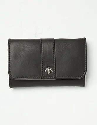 VISCONTI Italian Black Luxury Long Leather Wallet With RFID 