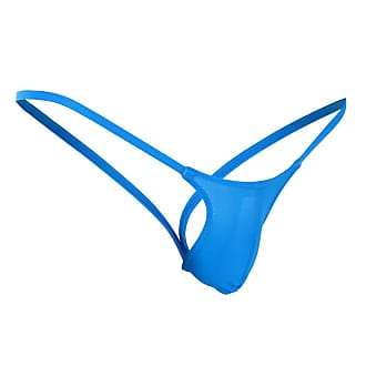 Alvivi Mens Open Butt Bulge Enhancing Jockstraps Bikini Briefs G-String Thong Underwear 