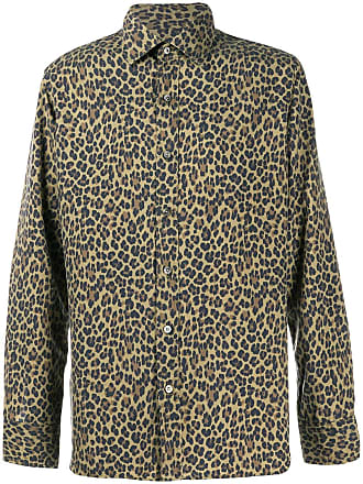 Tom Ford leopard-print silk shirt - men - Silk - 39 - Green