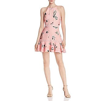 Keepsake the Label Womens Botanic Sleeveless Halter Fit & Flare Mini Dress, Dusty Pink Floral, m