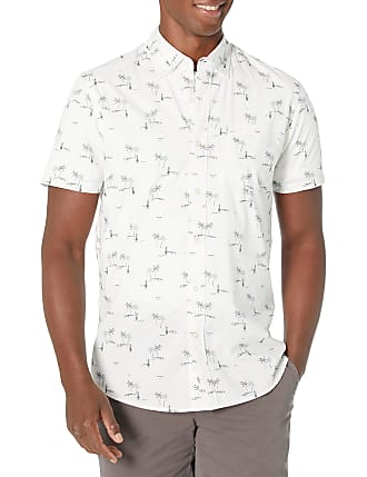 Brand Goodthreads Men's Slim-Fit Short-Sleeve Plaid Poplin Shirt 