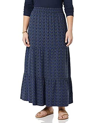Amazon Femme Vêtements Jupes Jupes longues Bleu Marine M Knit Maxi Skirt Jupe 