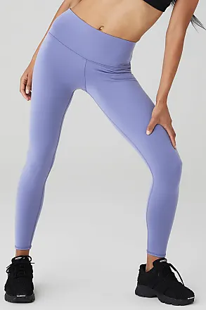 Alo Yoga high-waist airbrush Capri 7/8 leggings in printed pink - Size XS