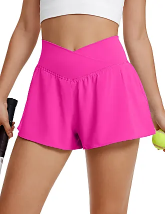 CRZ YOGA High Waisted Running Shorts for Women 2.5 - Mesh Liner Quick Dry Sport  Athletic Workout Shorts with Zipper Pocket Magenta Purple XX-Small :  : Clothing, Shoes & Accessories