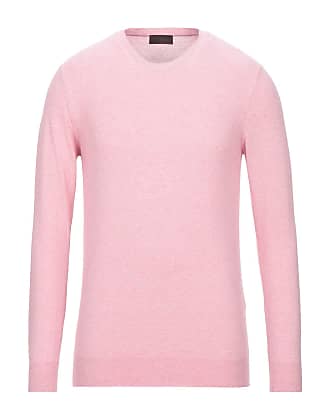 men's pink crew neck sweater