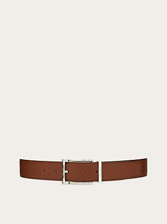 Valentino Garavani VLogo Signature Reversible Belt in Elk Print Calfskin 40mm Man Black/Marine 100