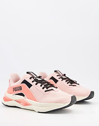 scarpe puma rosa cipria con fiocco