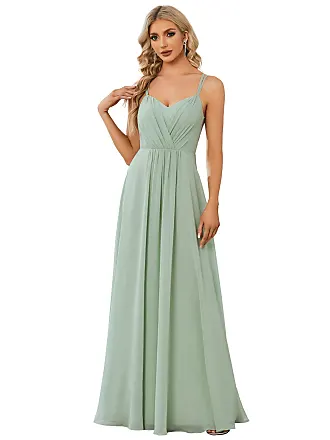 Chiffon A-Line Bridesmaid Dresses with Adjustable Spaghetti Straps -  Ever-Pretty UK