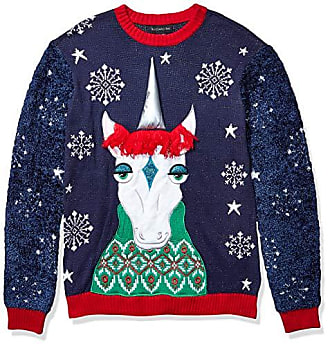 Blizzard Bay Mens Mens Ugly Christmas Sweater Unicorn Sweater