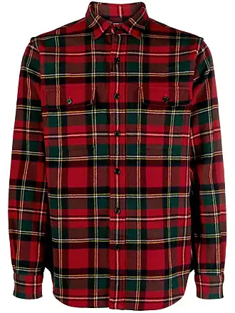 Men's Red Checkered Shirts - up to −65%