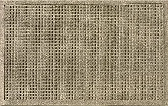 Bungalow Flooring Waterhog Squares Camel 17 in. x 17 in