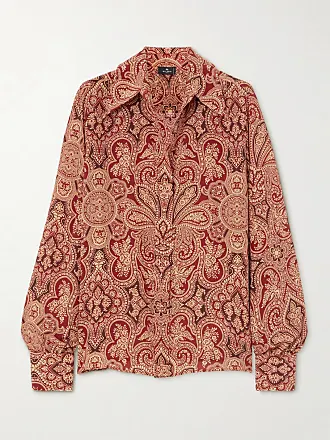 Paisley Easy-Care Button-Up Shirt