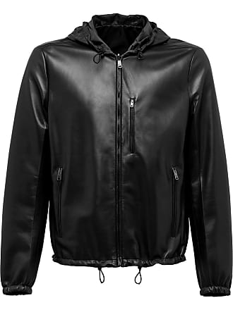 Scully Reversible Hooded Black Leather Jacket 2x Black/White/Multi