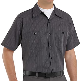 Red Kap Men's Micro Check Uniform Shirt 