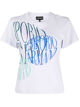 Giorgio Armani T-shirt Logo T-shirt In White Cotton