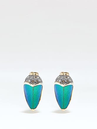 JW Anderson Bumper-Moon Crystal Stud Earrings - Farfetch