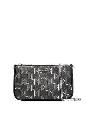 Leather clutch bag Karl Lagerfeld Black in Leather - 30443020