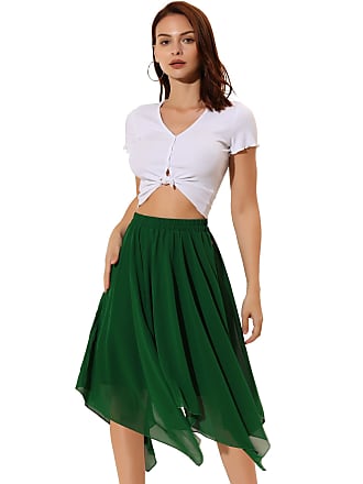 green skirt womens