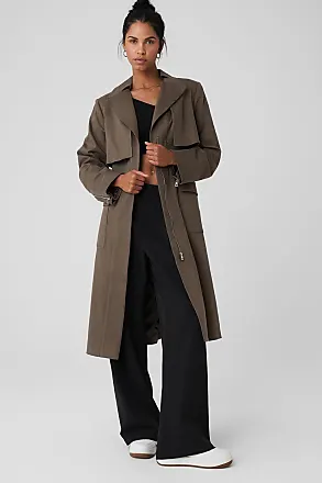  London Fog Women's Single Breasted Long Trench Coat with  Epaulettes and Belt, BR Khaki, Small : Clothing, Shoes & Jewelry