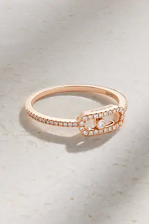 OFIRA 18-karat rose gold diamond ring