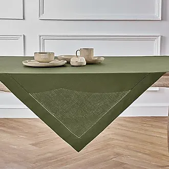 Solino Home Natural Linen Tablecloth 54 x 72 Inch – 100% Pure European Flax  Linen Rectangular Tablecloth – Machine Washable Table Cover for Spring