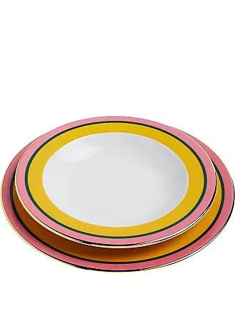 Dajar Florine Service de table 26 pièces en verre Arcopal  Blanc/rouge/bleu/jaune 37 x 29 x 32 cm