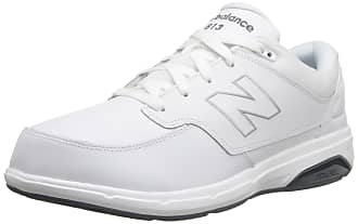 new balance all white leather shoes