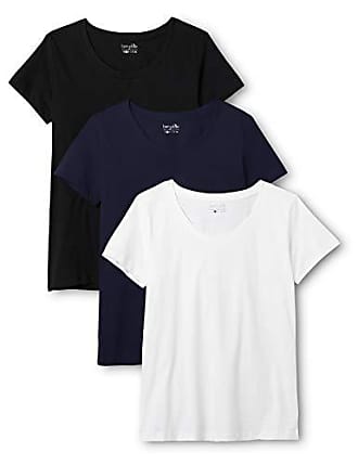 Basic Damen T-Shirts mit V-Ausschnitt in vielen Farben Berydale 3er und 5er Packs 