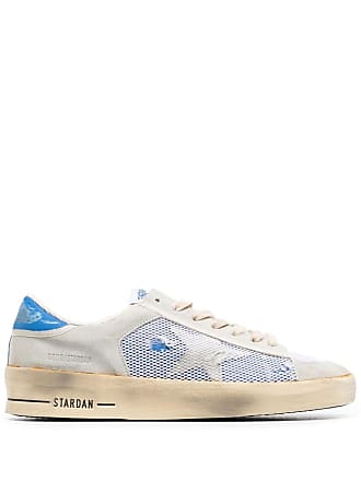 Golden Goose Stardan Mixed Media Sneaker in Petroleum/White/Black at Nordstrom, Size 7Us