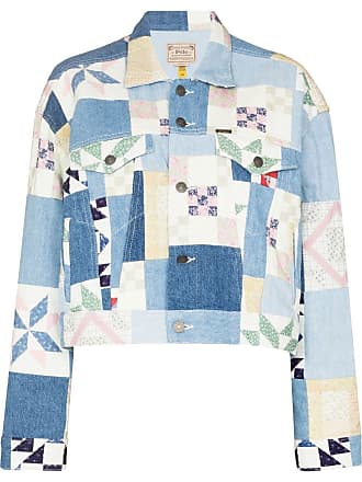 Polo Ralph Lauren patchwork denim jacket - women - Cotton - L - Blue