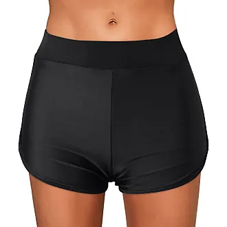 Tummy Control Swim Shorts Ladies Waist Bikini Swimsuit Gradient Women's  Shorts Split Tankini Sexy Cool Shorts