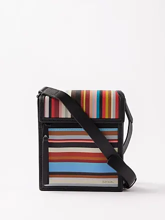 Paul Smith Leather Painted Stripe Cross-Body Bag