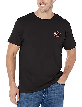 RVCA mens Sport Vent Short Sleeve Crew Neck T-shirt T Shirt, Black