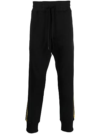 Versace Jeans Couture logo-stripe joggers - men - Cotton/Cotton/Polyester - M - Black