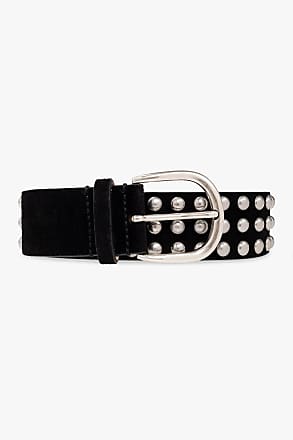 Studded Belt Faux Leather Silver Buckle Ladies Waistband Sizes 8-16 SB452 