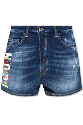 vintage jaren '60 paarse denim jeans metal studded hot shorts h.i.s Kleding Gender-neutrale kleding volwassenen Shorts voor haar hippie boho mod biker w28 