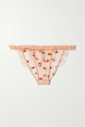 LE PETIT TROU Culotte Transparente Amour à Volants - Farfetch