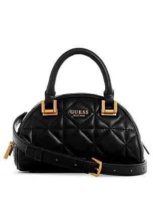 GUESS Blakely Status Luxe Small Satchel Bag, Black 
